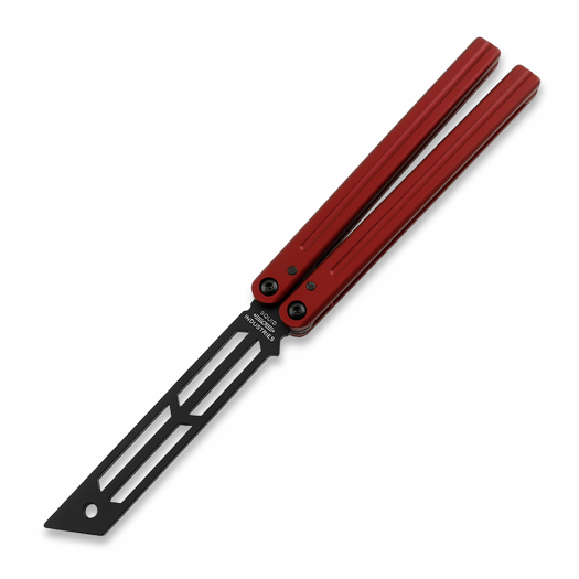 Coltello a farfalla per allenamento Squid Industries Triton V2 Inked Red