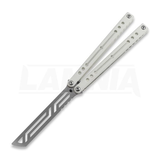Squid Industries Winter Nautilus V2 balisong trainer, silver