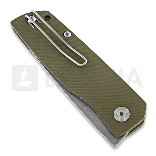 ST Knives Maniac sulankstomas peilis, žalia