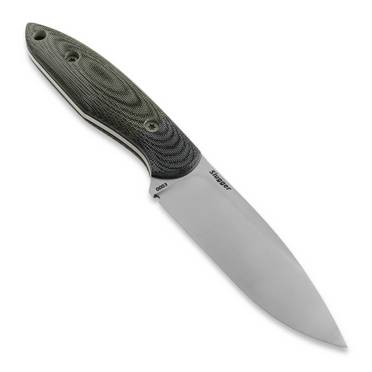 SteelBuff Slugger veitsi, Green/Black Micarta