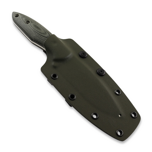 SteelBuff Slugger veitsi, Green/Black Micarta