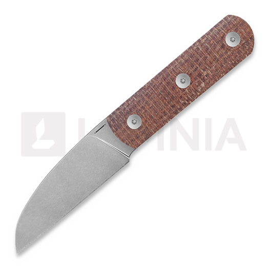 Cuchillo StraightLine Ally - Stonewashed - Brown Burlap Micarta