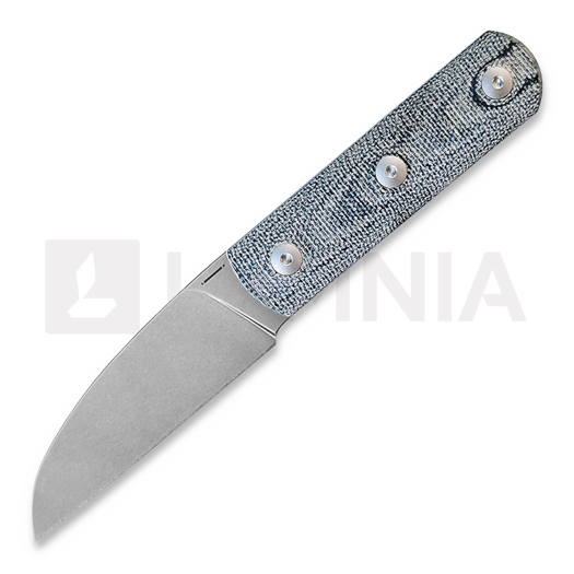 Cuchillo StraightLine Ally - Stonewashed - Denim Canvas Micarta