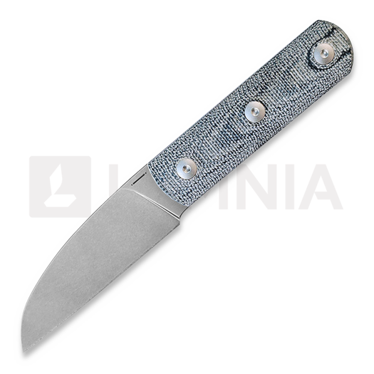 StraightLine Ally - Stonewashed - Denim Canvas Micarta knife