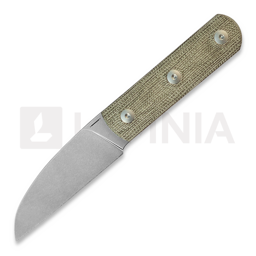 Nóż StraightLine Ally - Stonewashed - Green Canvas Micarta