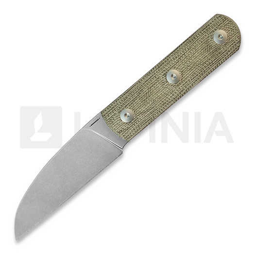 StraightLine Ally - Stonewashed - Green Canvas Micarta kniv