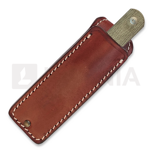 StraightLine Ally - Stonewashed - Green Canvas Micarta knife