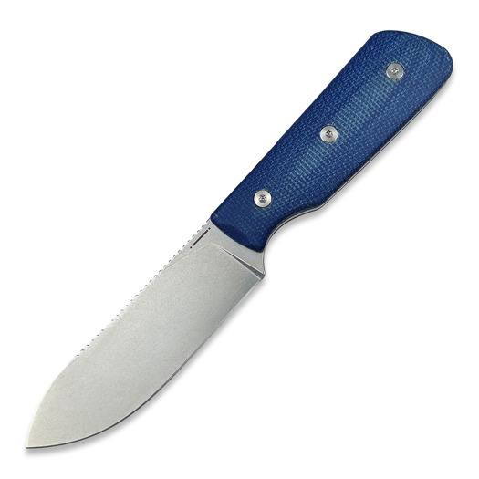 Nóż StraightLine Bigger Digger - Stonewashed - Blue Canvas Micarta