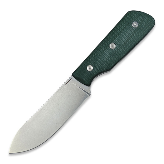 Nóż StraightLine Bigger Digger - Stonewashed - Green Canvas Micarta