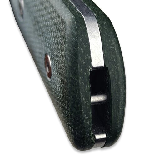 StraightLine Bigger Digger - Stonewashed - Green Canvas Micarta knife