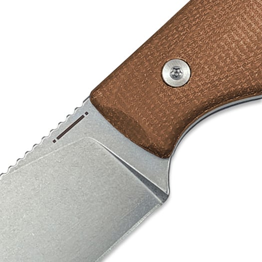 StraightLine Bigger Digger - Stonewashed - Natural Canvas Micarta knife