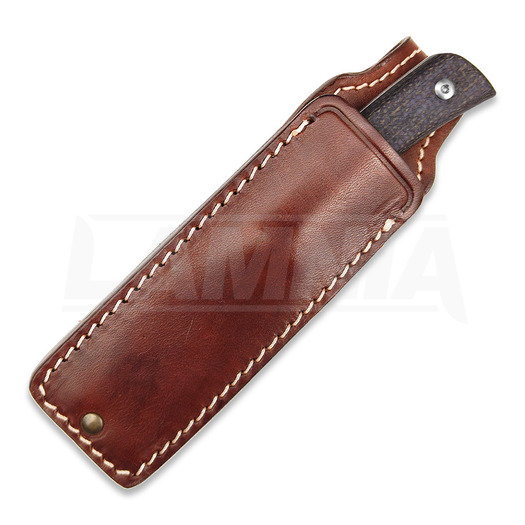 StraightLine Buster - Stonewashed - Brown Burlap Micarta knife