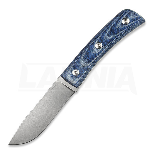 StraightLine Buster - Stonewashed - Denim Canvas Micarta kniv
