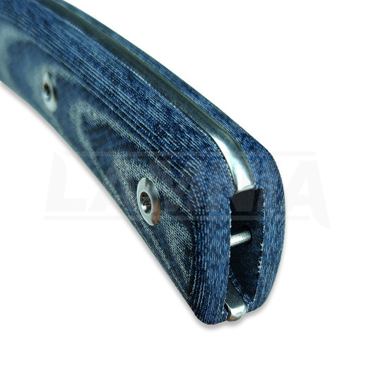 StraightLine Buster - Stonewashed - Denim Canvas Micarta knife