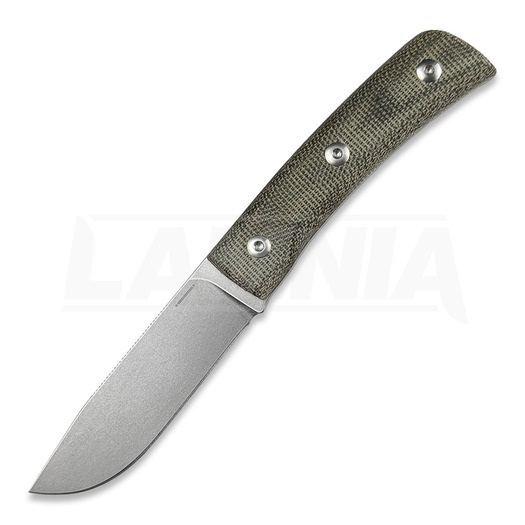 StraightLine Buster - Stonewashed - Green Canvas Micarta veitsi