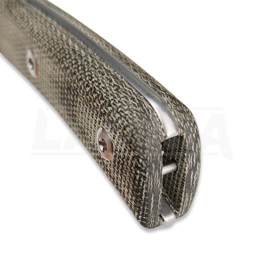 StraightLine Buster - Stonewashed - Green Canvas Micarta knife