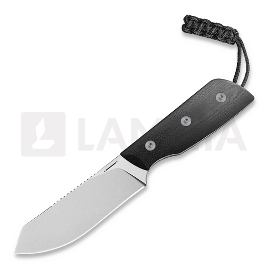 StraightLine Digger - Stonewashed - Black G10 kniv