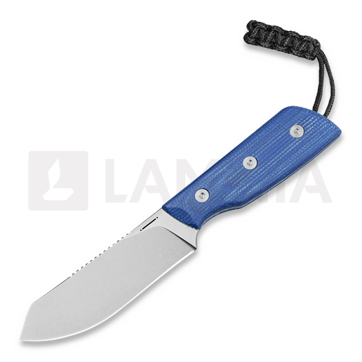 Coltello StraightLine Digger - Stonewashed - Blue Canvas Micarta