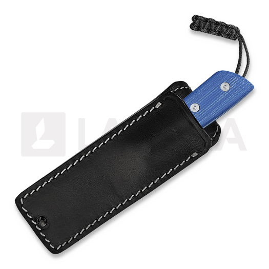StraightLine Digger - Stonewashed - Blue Canvas Micarta knife