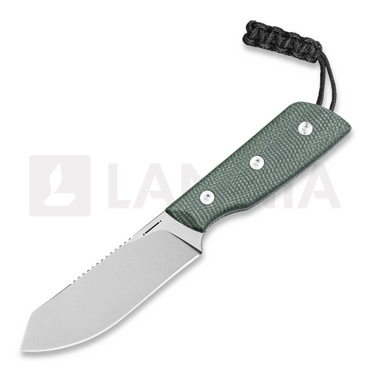 Nóż StraightLine Digger - Stonewashed - Green Canvas Micarta