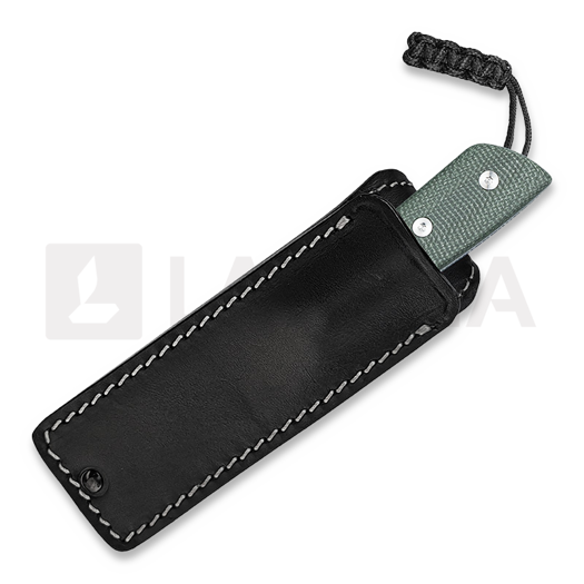 StraightLine Digger - Stonewashed - Green Canvas Micarta knife