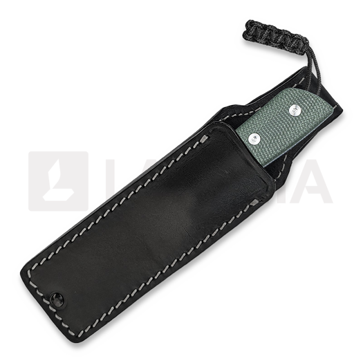 StraightLine Digger - Stonewashed - Green Canvas Micarta knife