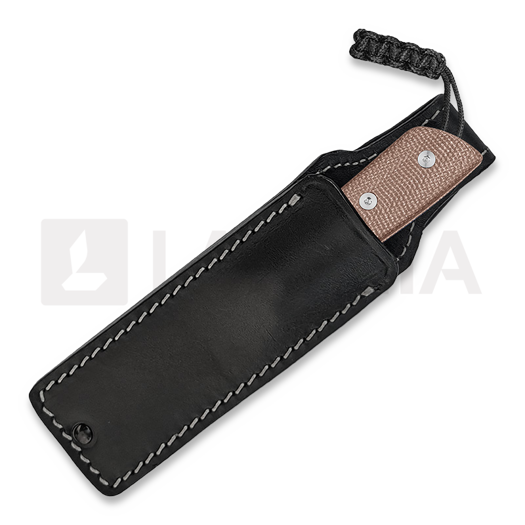 StraightLine Digger - Stonewashed - Natural Canvas Micarta knife