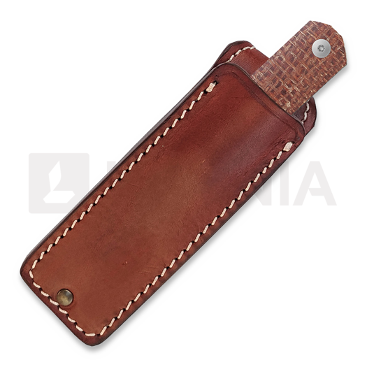StraightLine Erny - Stonewashed - Brown Burlap Micarta knife