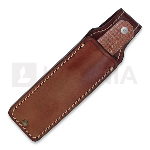 StraightLine Erny - Stonewashed - Brown Burlap Micarta knife