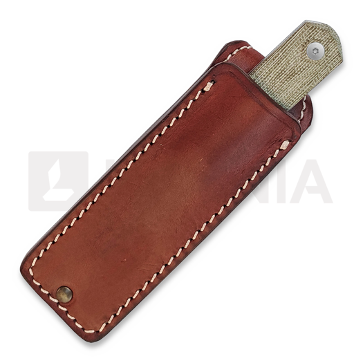 StraightLine Erny - Stonewashed - Green Canvas Micarta kniv