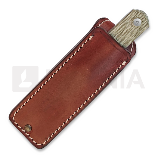 StraightLine Erny - Stonewashed - Green Canvas Micarta knife