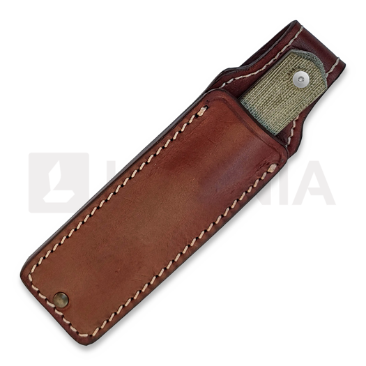 Coltello StraightLine Erny - Stonewashed - Green Canvas Micarta