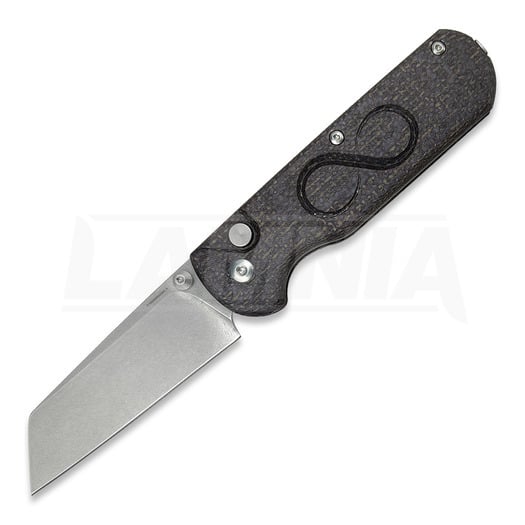 มีดพับ StraightLine Rox - Stonewashed - Brown Burlap Micarta