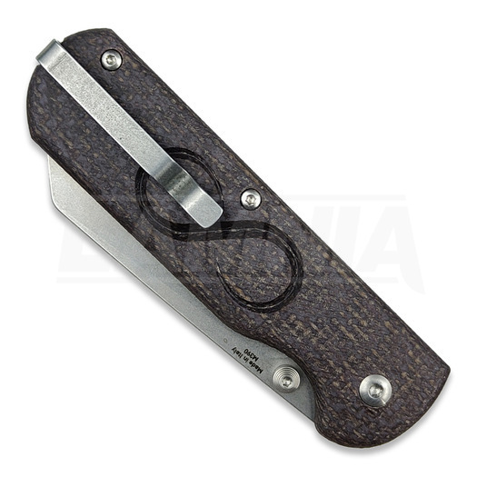 Coltello pieghevole StraightLine Rox - Stonewashed - Brown Burlap Micarta