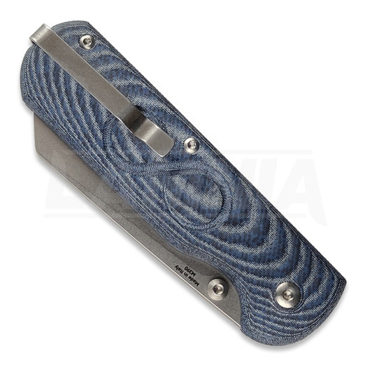 Coltello pieghevole StraightLine Rox - Stonewashed - Denim Canvas Micarta