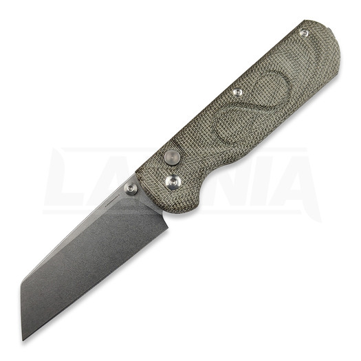 Liigendnuga StraightLine Rox - Stonewashed - Green Canvas Micarta