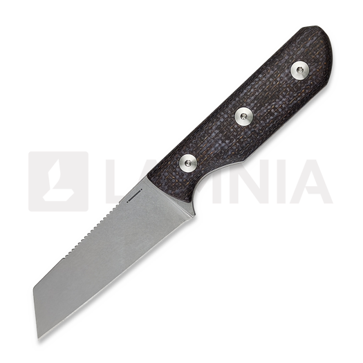 Coltello StraightLine Scorer - Stonewashed - Brown Burlap Micarta