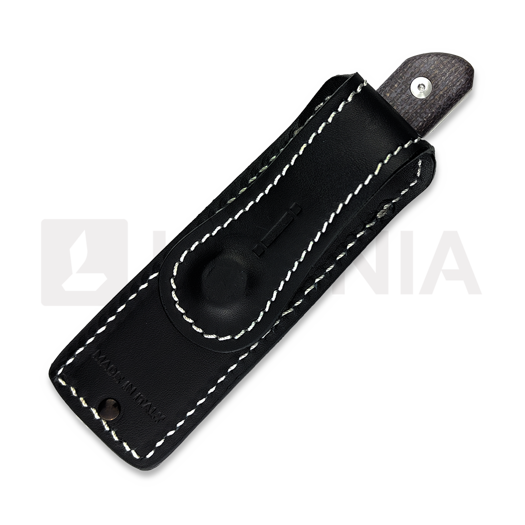 StraightLine Scorer - Stonewashed - Brown Burlap Micarta knife