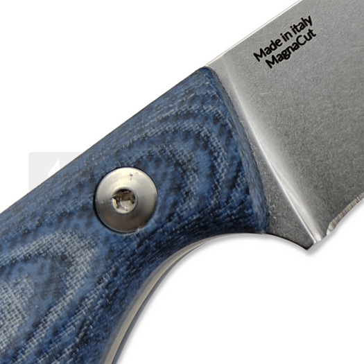 StraightLine Scorer - Stonewashed - Denim Canvas Micarta knife