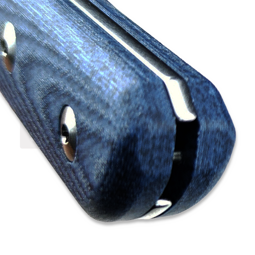 StraightLine Scorer - Stonewashed - Denim Canvas Micarta knife