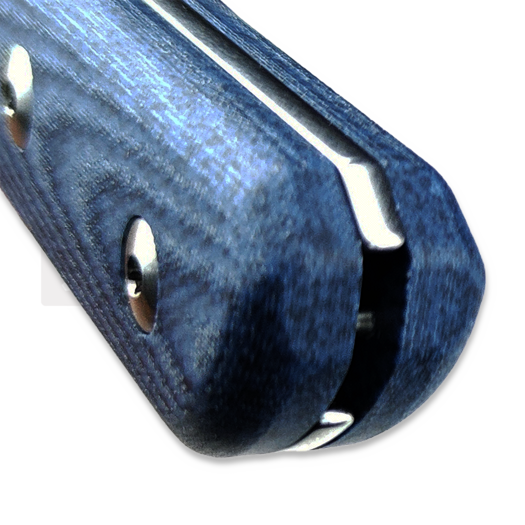 Coltello StraightLine Scorer - Stonewashed - Denim Canvas Micarta