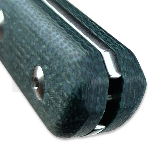 Coltello StraightLine Scorer - Stonewashed - Green Burlap Micarta