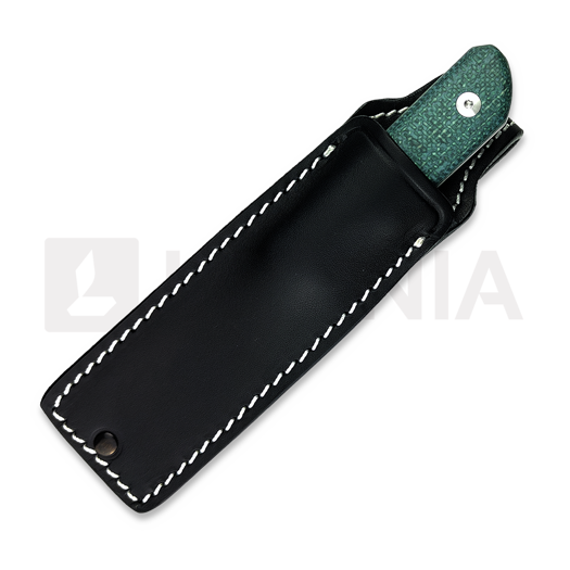 Coltello StraightLine Scorer - Stonewashed - Green Burlap Micarta