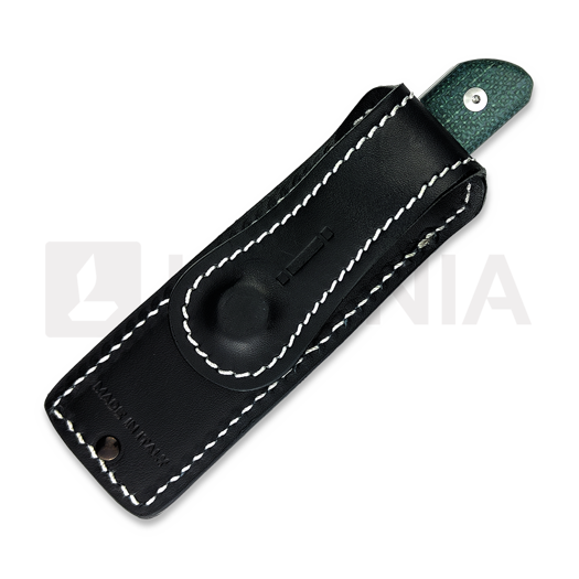 Coltello StraightLine Scorer - Stonewashed - Green Burlap Micarta