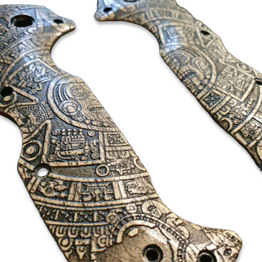 Svechnikov Workshop Cold Steel AD-10 Aztec handle scales