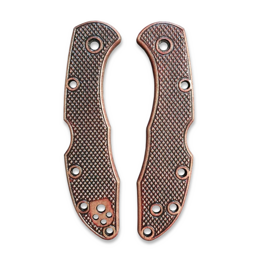 Svechnikov Workshop Spyderco Delica 4 / Lil Matriarch Old Classic Dark Cherry handle scales
