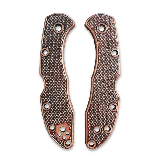 Handle scales Svechnikov Workshop Spyderco Delica 4 / Lil Matriarch Old Classic Dark Cherry