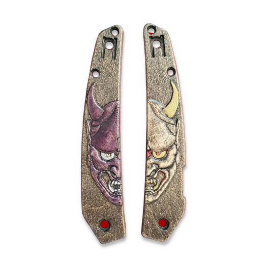 Svechnikov Workshop Spyderco Ikuchi Oni Demon Handle scales