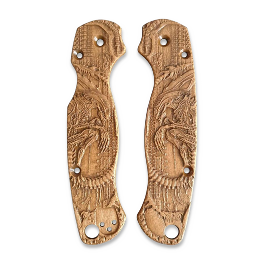 Накладки на рукоять Svechnikov Workshop Spyderco Para Military 2 Cru-Wear Alien