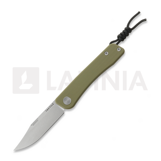 Liigendnuga Tactile Knife Bexar - Stonewash - G10, roheline